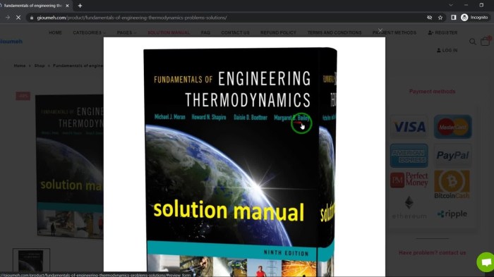 Fundamentals of engineering thermodynamics 9th edition solutions pdf