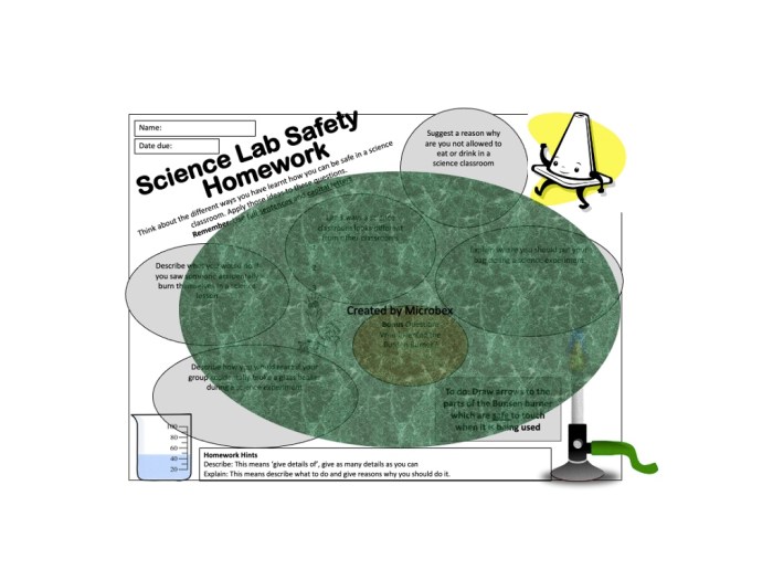 Safety in the science classroom worksheet answers