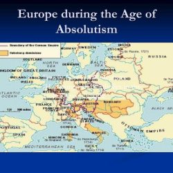 Geography of the age of absolutism in europe map