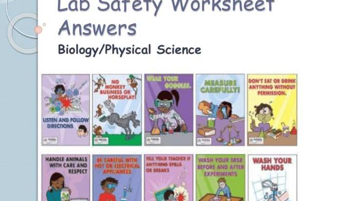 Safety in the science classroom worksheet answers