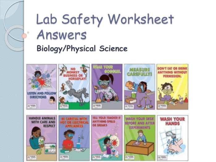 Safety in the science classroom worksheet answers