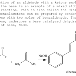 Benzaldehyde and acetone reaction mechanism